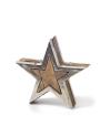 Ρουστικ Διακοσμητικό Αστέρι Αλουμίνιο & Ξύλο (S)