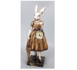 Lady Rabbit σε μπαροκ στυλ, με ρολοι, 35cm 
