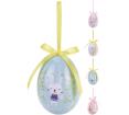 Πασχαλινά διακοσμητικά αυγά Σετ/2 σε μπλε & ροζ, 6,5cm