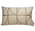 Μαξιλάρι βελούδινο με γεωμετρικά σχ.,μπεζ,40x60cm