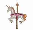 Γυάλινο στολίδι αλογο carousel 16cm