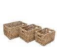 Σετ/3 παρ/μα καλαθια υάκινθου σχ.ψαροκόκκαλο, 31/36/42cm