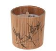 Κερί σε δοχείο bamboo με print, 11x8cm