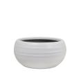 Στρογγυλό κεραμικό μπολ λευκό, 23.5x12cm