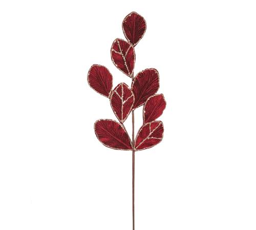 Magnolia leaf spray Burgundy,80cm