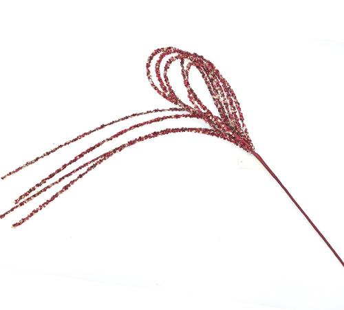 Beaded bow spray Burgundy,90cm 