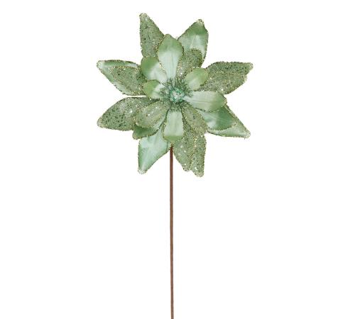 Gilttered Magnolia Slate Green,d.30cm 