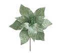 Velvet poinsettia mint green,d.28cm 