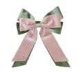 Velvet deco ribbon  Pink Green,23x30cm