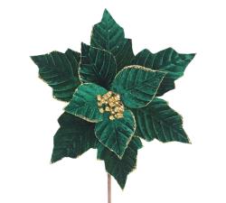 Velvet Poinsettia Emerald Green,d.28cm 