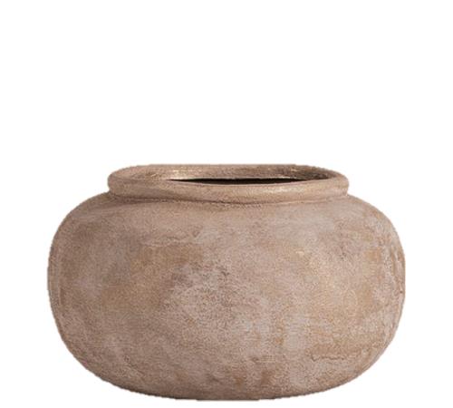 Χειροποίητο βάζο-κασπώ terracotta 24x13cm