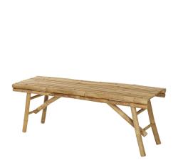 Παγκάκι από φυσικό flat Bamboo, 118x38x44cm