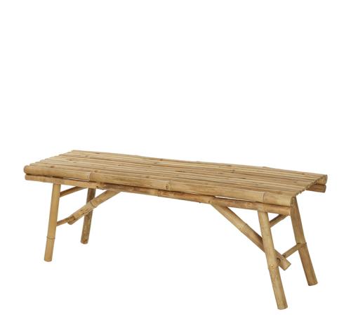 Παγκάκι από φυσικό flat Bamboo, 118x38x44cm