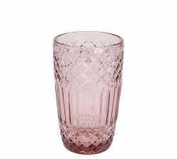 Ποτήρι νερoύ 380ml vintage pink,8x13cm