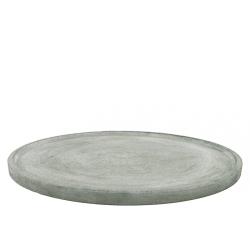 Κεραμική στρογγυλή βάση 35cm, σε λαδί χρ.