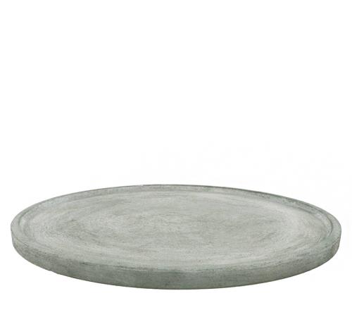 Κεραμική στρογγυλή βάση 35cm, σε λαδί χρ.