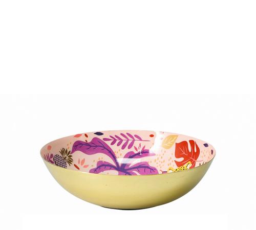 Μεταλλικό εμαγέ μπολ σε 2σχ.jungle 20cm