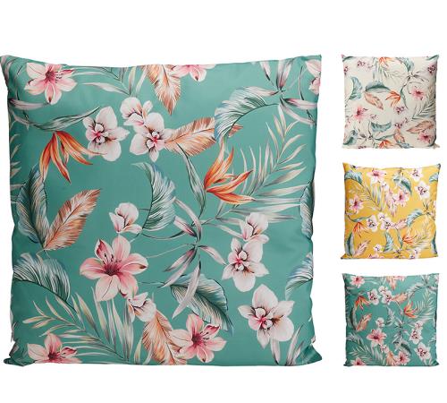 Μαξιλάρι αδιάβροχο σχ.λουλουδια 3 χρ.45x45cm