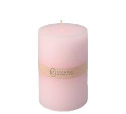 Κερί κορμός ρουστίκ απαλό ροζ 7x10cm