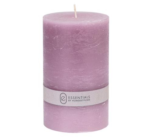 
Κερί κορμός ρουστίκ λιλά 9x15cm