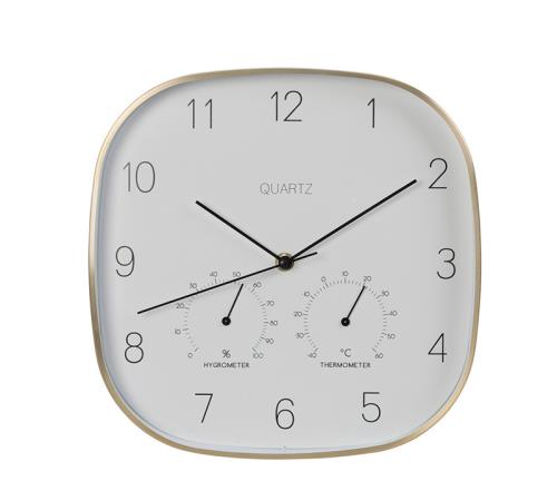 Ρολόι τοιχου με υγρόμετρο & θερμομετρο 40cm