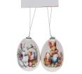 Διακοσμητκά πασχαλινα αυγά σετ 2 τεμ.,6.5cm
