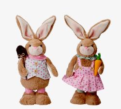 Όρθια υφασματινα κουνελάκια 33cm