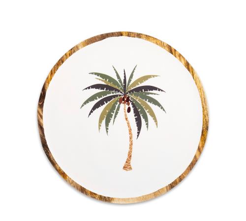 Πιατέλα mango εμαγέ ντεκόρ φοίνικα 30cm