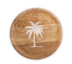 Πιατέλα mango με λευκό φοίνικα 30cm