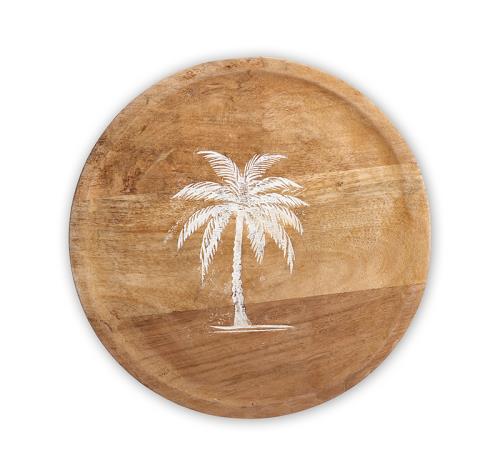 Πιατέλα mango με λευκό φοίνικα 30cm