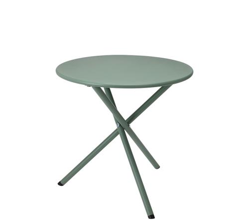 Στρογγυλό μεταλλικό τραπεζι δ.48xY48cm χρ.μέντας