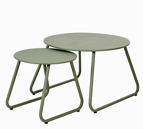 Σετ 2 τεμ.side tables δ.40/60cm χρ.μέντας