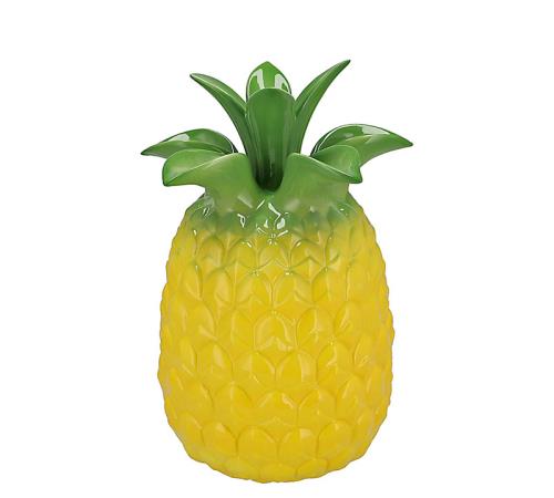 Βάζο σχ.ανανάς σε κίτρινο χρ.,28cm