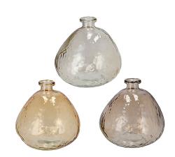 Γυάλινη νταμιτζάνα σε 3 αποχρώσεις καφέ 18cm