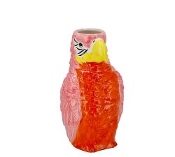 Κεραμικό βάζο παπαγάλος πορτοκαλί χρ., 23cm