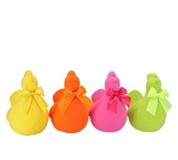 Πασχαλινά αυγά με βελούδινη υφή 4 παστέλ χρ.,15cm