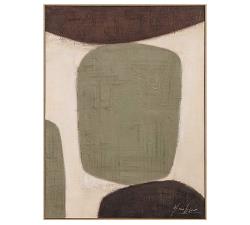 Ανάγλυφο Hand paint με κορνίζα 4,5cm,90x120cm