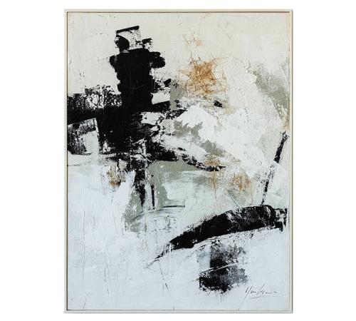 Αφηρημένο Hand paint με κορνίζα 4,5cm,90x120cm