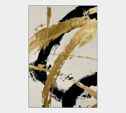 Αφηρημένο Hand paint με κορνίζα 3,8cm,80x100cm