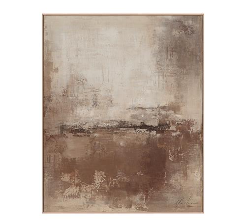 Αφηρημένο Hand paint με κορνίζα 3,8cm,80x100cm