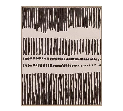 Ethnic Hand paint με κορνίζα 3,8cm,80x100cm