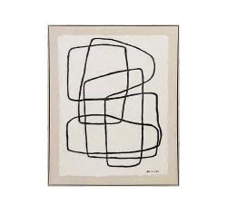 Χειροποίητος πίνακας με γραμμικό σχ.,60x80cm