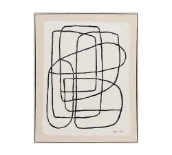 Χειροποίητος πίνακας με γραμμικό σχ.,60x80cm