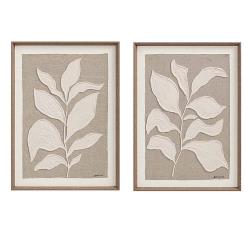 Σετ 2 τεμ.ανάγλυφο Hand paint με κορνίζα 3,8cm,50x70cm