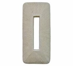 Ορθογώνια ανάγλυφη πλάκα τέχνης τοίχου 33,5x74cm