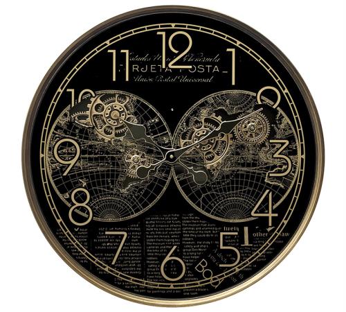 Μηχανικό ρολόι ATLAS μαυρο/χρυσό,60cm