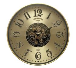 Μηχανικό ρολόι vintage σε μπρονζέ/χρυσό,50cm