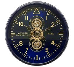 Μηχανικό ρολόι με εμαγέ μπλε καντράν,60cm