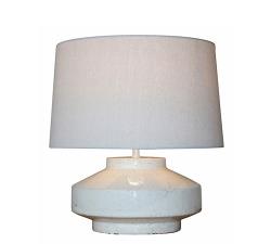 Επιτραπέζιο φωτιστικό terracotta λευκό,Υ45.5cm