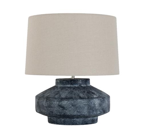 Επιτραπέζιο φωτιστικό terracotta μαύρο,Υ45.5cm